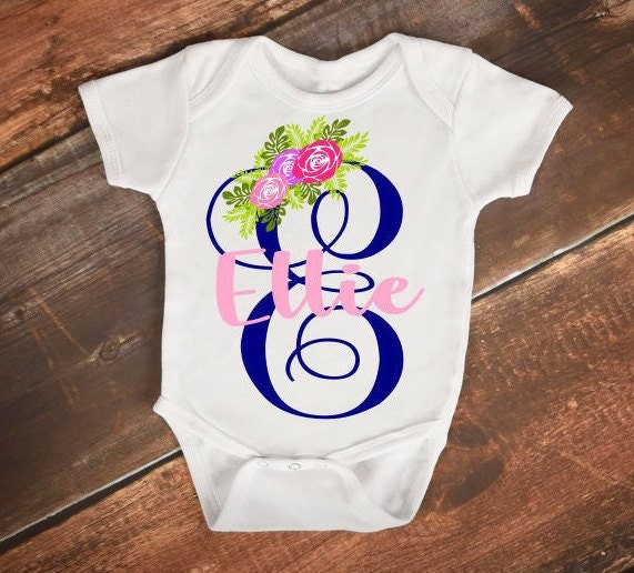 Download Vine Monogram Svg Floral E Monogram T Shirt Baby Shower | Etsy