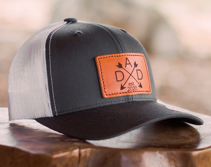 Custom DAD Leather Patch Hat | Fathers Day Hat