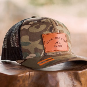 Benutzerdefinierte Leder Patch Hüte; Retro Classics Trucker Snapback- Genäht,Nicht Geklebt!