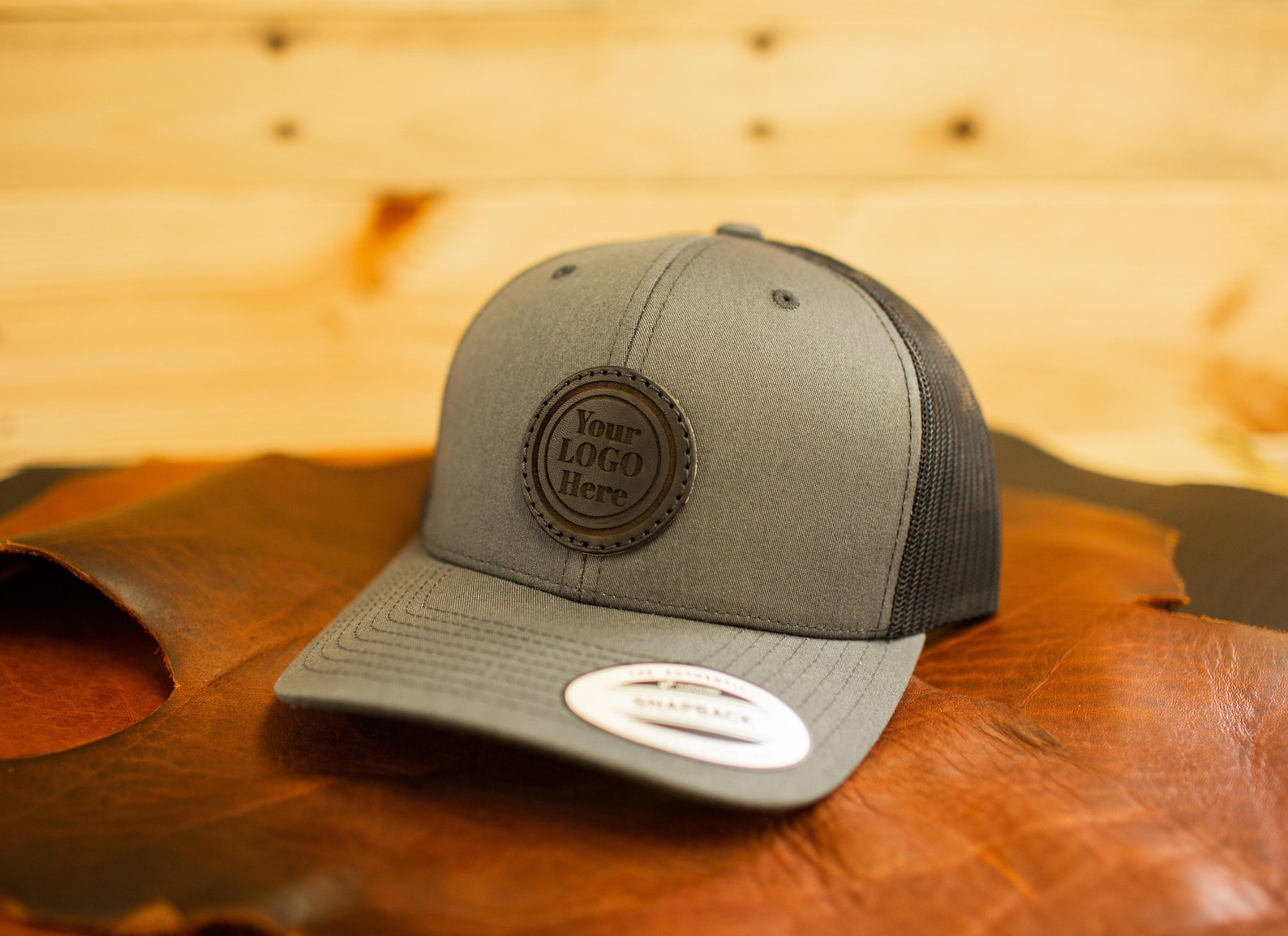 50 Custom Leather Patch Hats Retro Classics Trucker Snapback Etsy