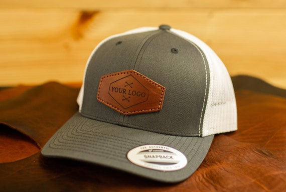 Custom Leather Patch Hats Retro Classics Trucker Snapback Stitched