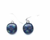 Subtle, tapestry, dichroic, different earrings. Beautiful, muted shades for truly succulent earrings.