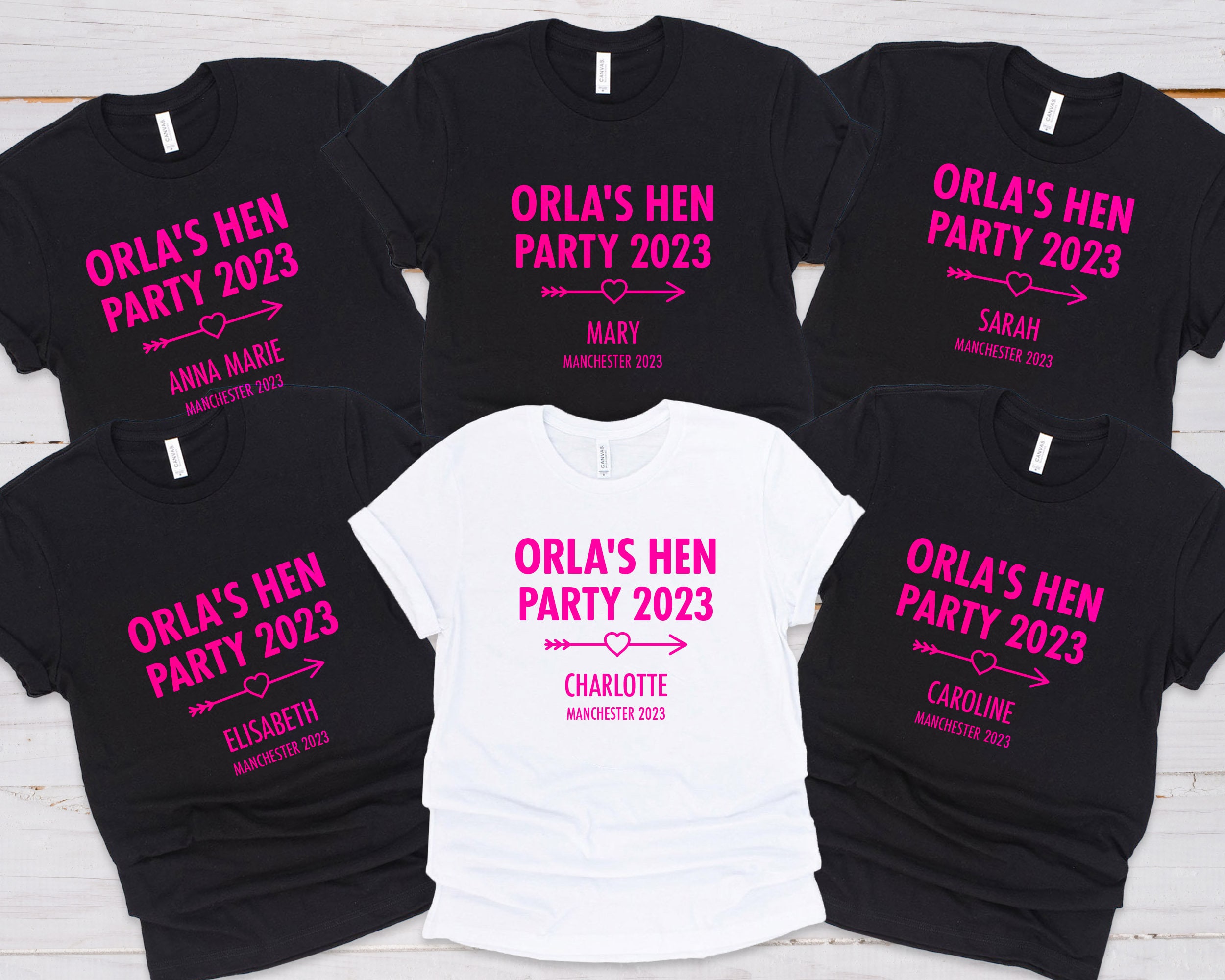 Gepersonaliseerde T-shirts vrijgezellenfeest: bruidsfeestkleding