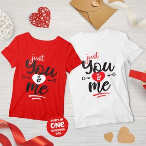 Camisetas a juego para parejas en San Valentín, ropa para enamorados
