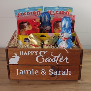 Personalised Easter Box 2021 | Easter Bunny Gift Ideas | Easter Fun for Kids | Easter Eggs Wooden Box | Easter Bunny Present | Cracking Gift