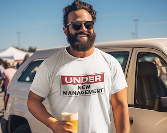 Camiseta para la despedida de soltero bajo nueva dirección: Ropa personalizada para solteros