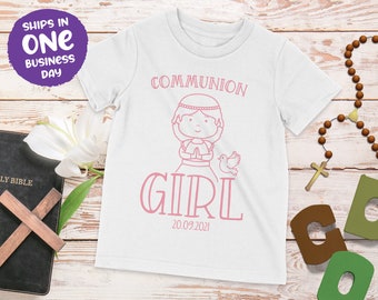 Camiseta personalizada para niña de Primera Comunión: Conjunto para la Primera Comunión