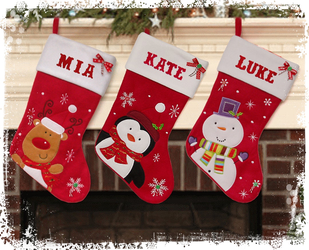Red, Black & White Christmas Stockings — Santa's Favorite Colors - South  House Designs