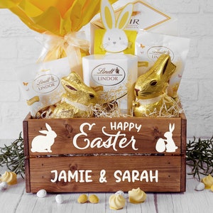 Personalised Easter Box | Easter Bunny Gift Ideas | Easter Fun for Kids | Easter Wooden Box for Eggs | Easter Bunny Presents | Cracking Gift