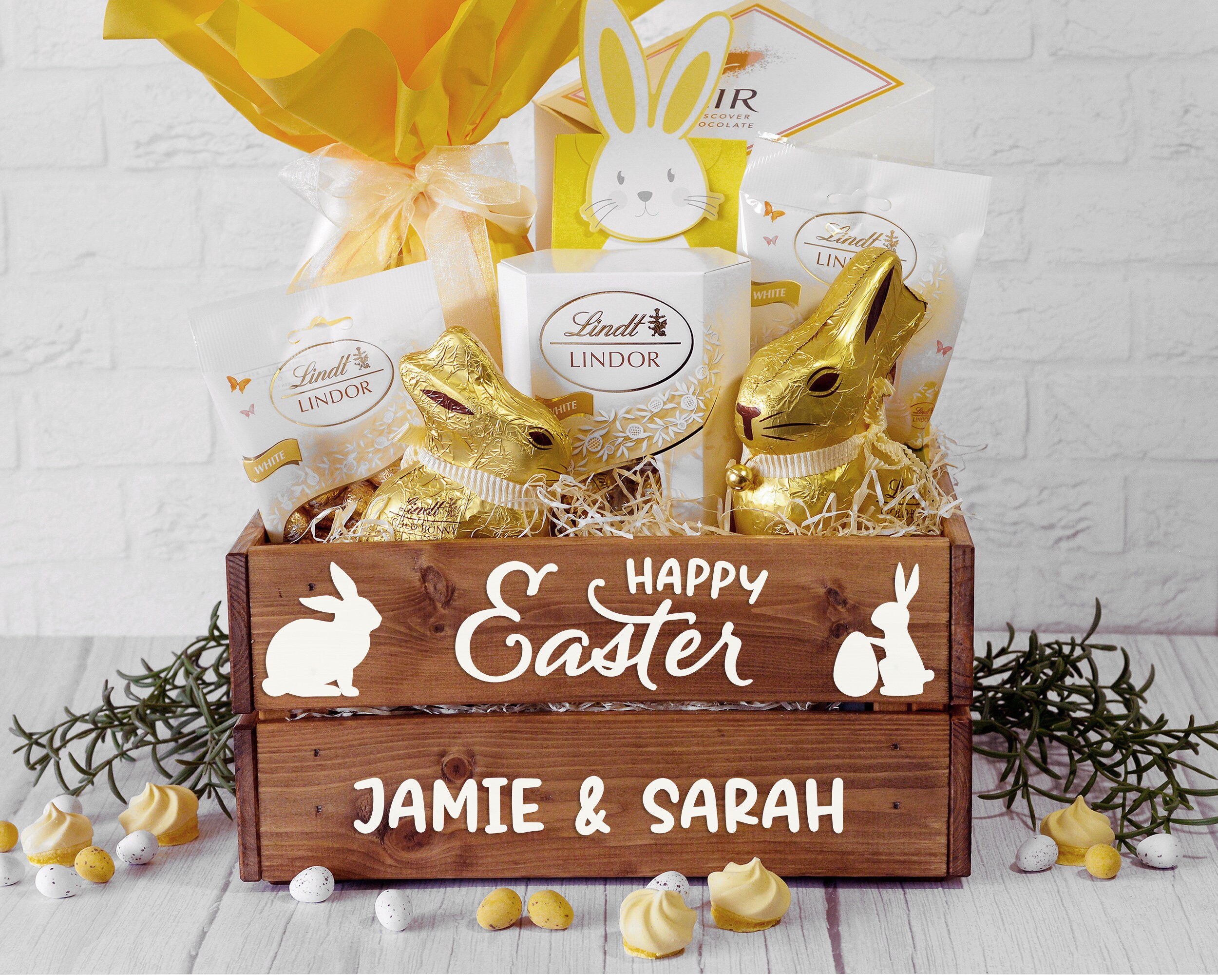 Personalised Easter Box | Easter Bunny Gift Ideas | Easter Fun for Kids | Easter Wooden Box for Eggs | Easter Bunny Presents | Cracking Gift
