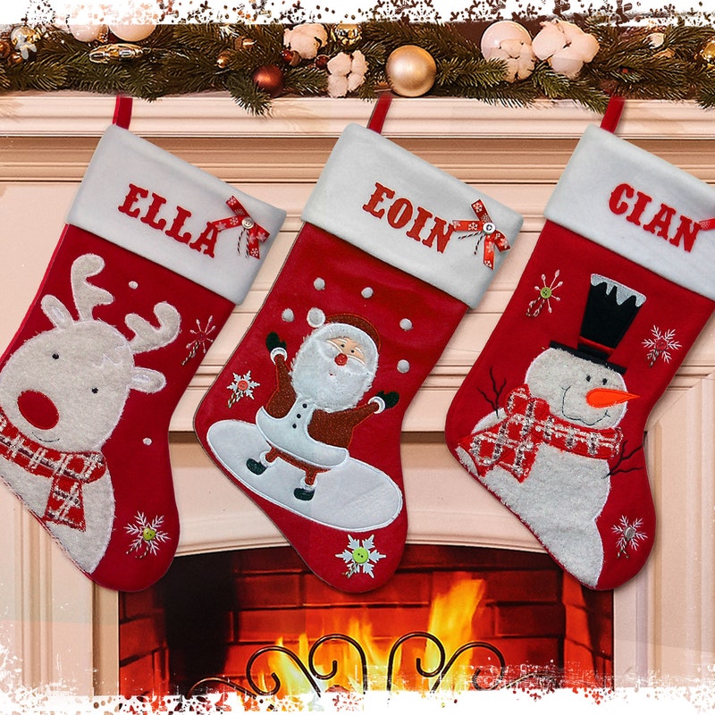 Santa Stocking - Etsy