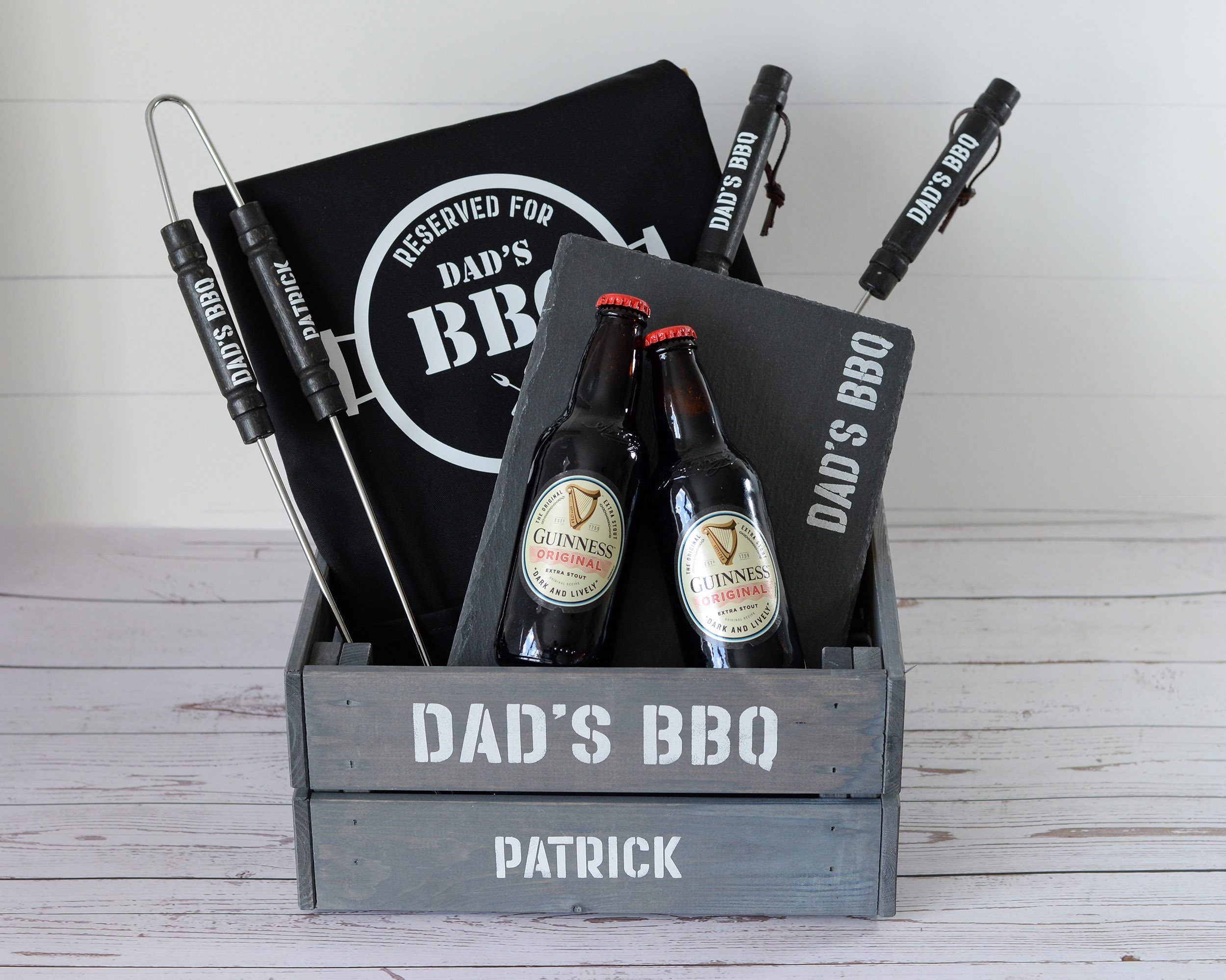 Personalised BBQ Gift Set: Apron, Placemat & Utensils