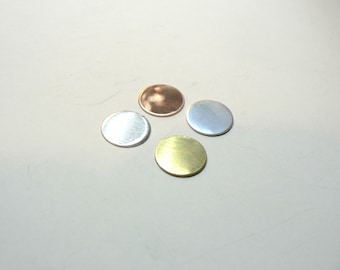 19 mm Circle round disk blank metal blanks for stamping engraving metalwork jewellery making
