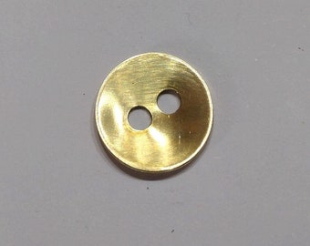 16 mm Large Button Shaped Round 2 hole Clasp. For jewellery making, Threading, craft. Sterling Silver, Copper, Brass or Aluminum