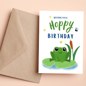 Hoppy Birthday - Kikkerverjaardagskaart