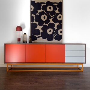 Orange sideboard