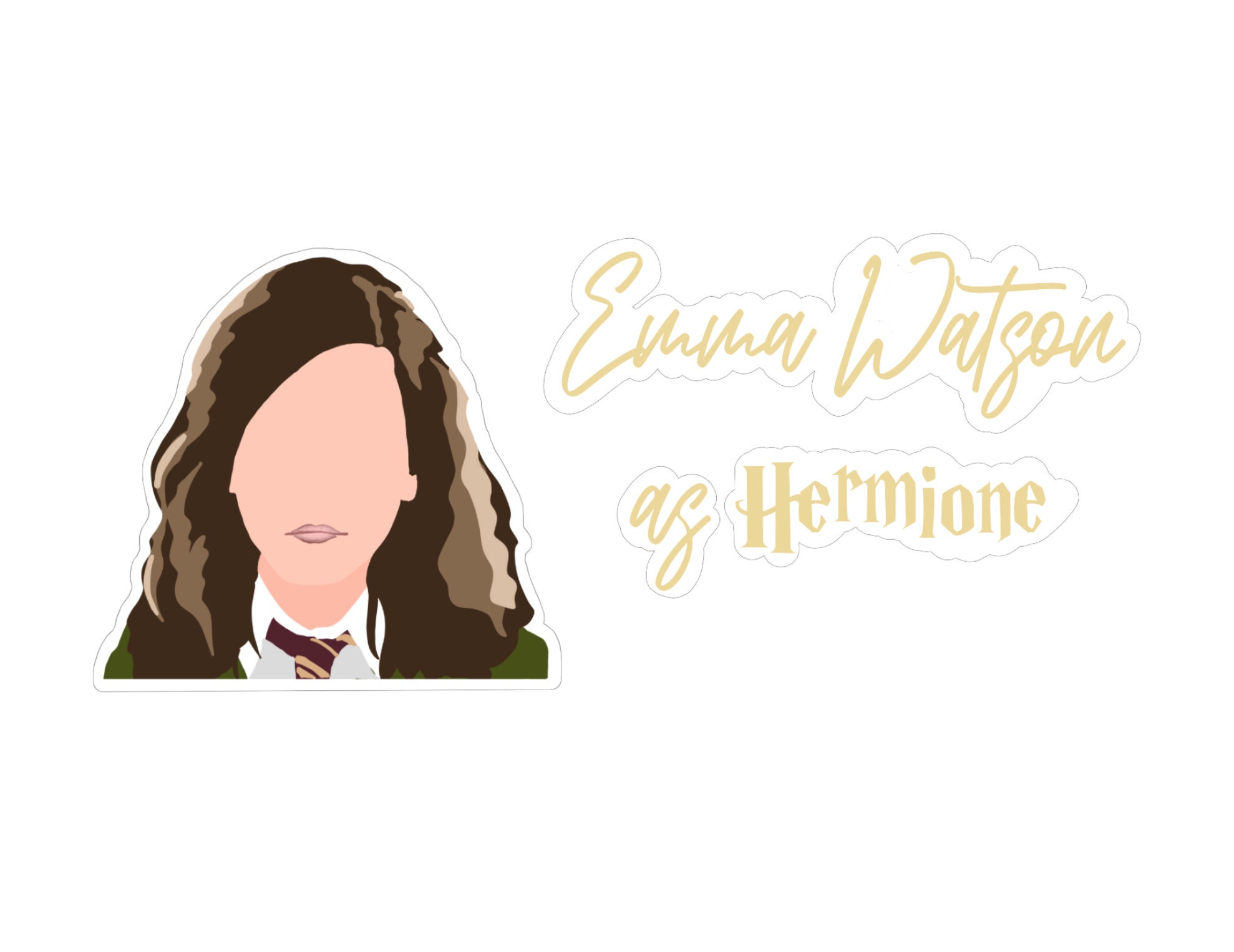 PRINTABLES Hermione printable stickers PNG jpg PDF sticker | Etsy