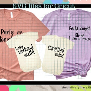 Weekend SVG, svg file, png file, lazy weekend svg, bodysuit svg, baby tee svg, svg files for Cricut, stay home svg, bookworm svg , lazy svg, image 1