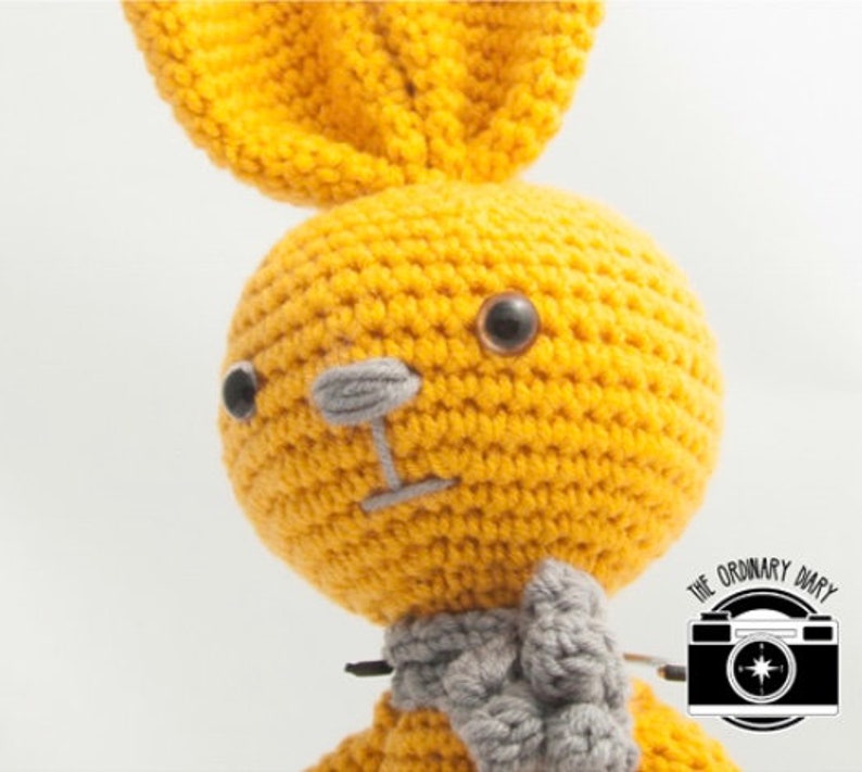 Bunny Crochet PATTERN, rabbit amigurumi, bunny amigurumi crochet pattern image 6