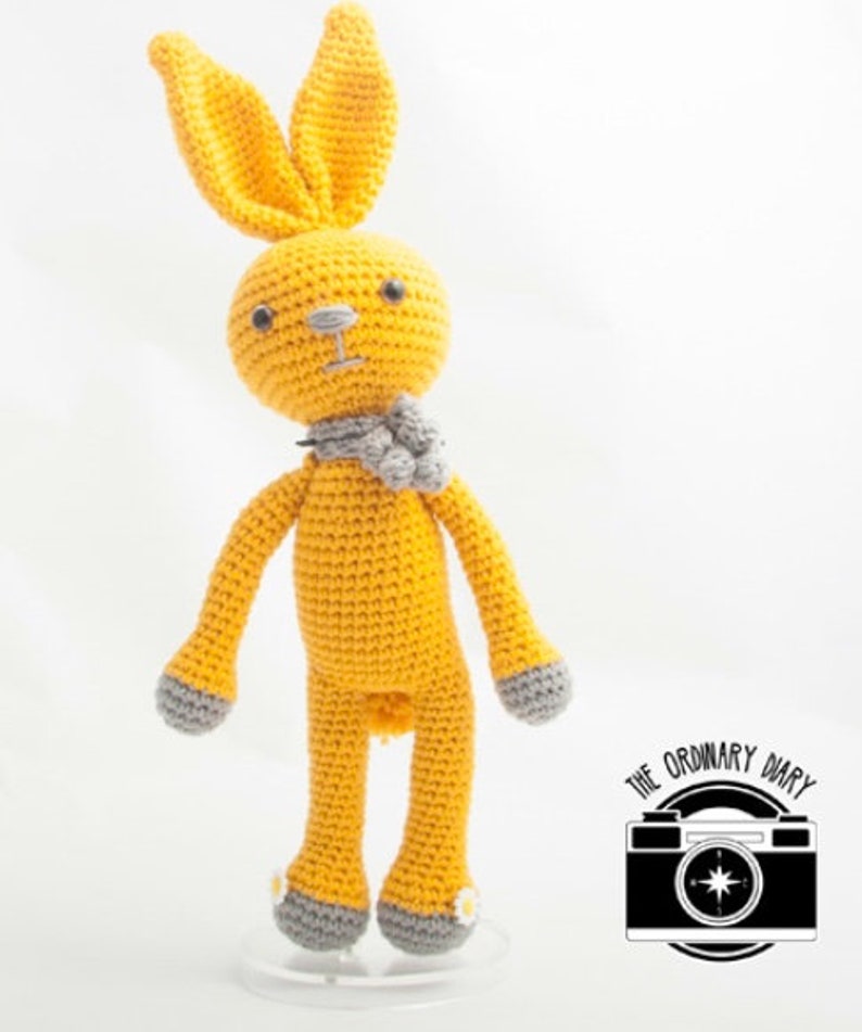 Bunny Crochet PATTERN, rabbit amigurumi, bunny amigurumi crochet pattern image 7