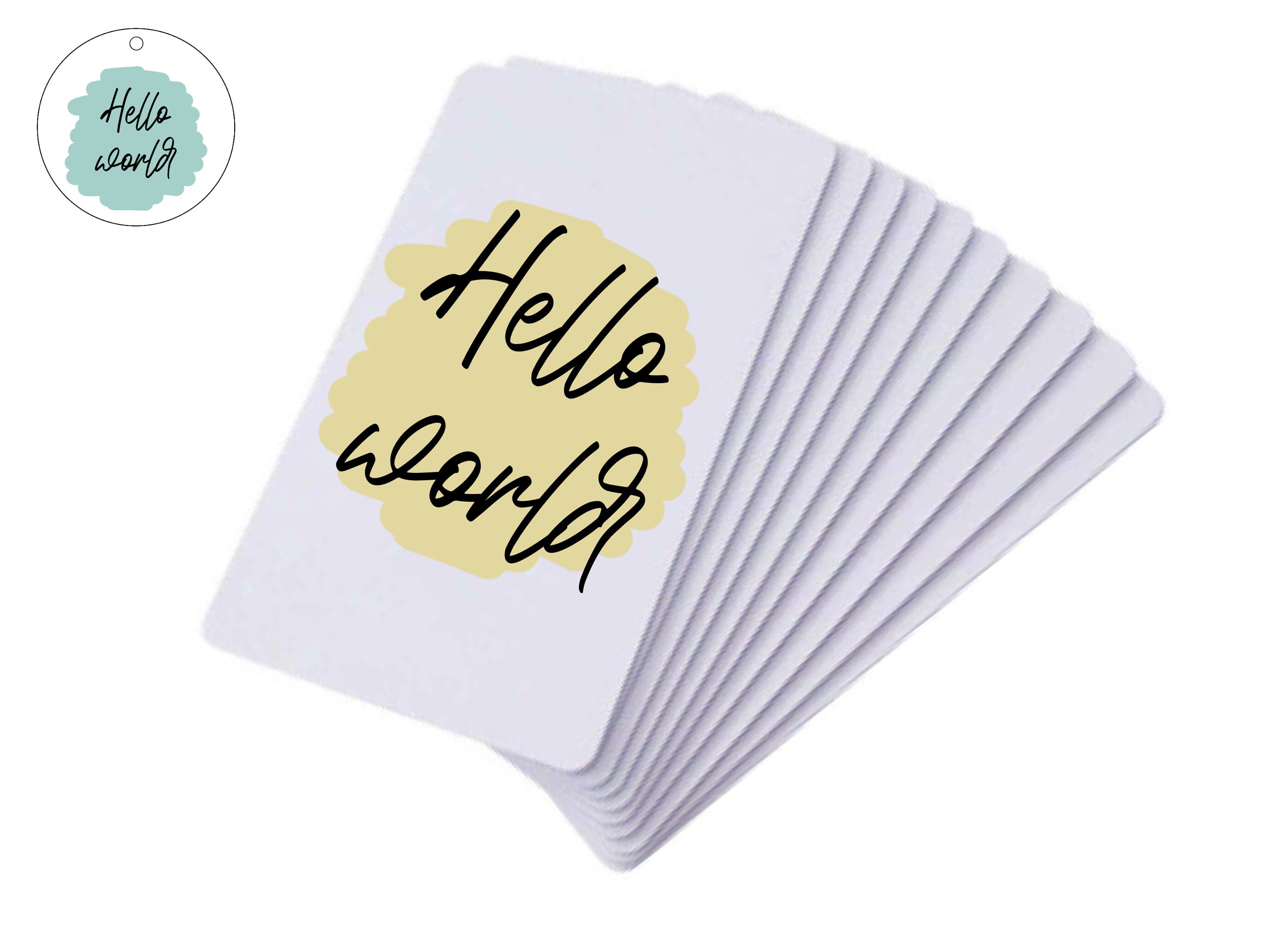 Hello World Milestone Cards, SVG & PNG Cutable, Printable Files, Ready ...