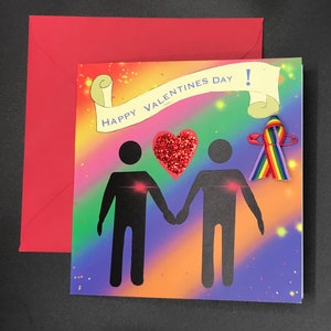 Biglietto di San Valentino maschile gay