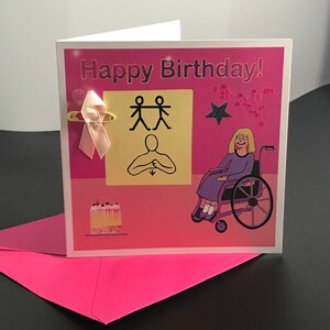 Joyeux anniversaire Filles Makaton Card