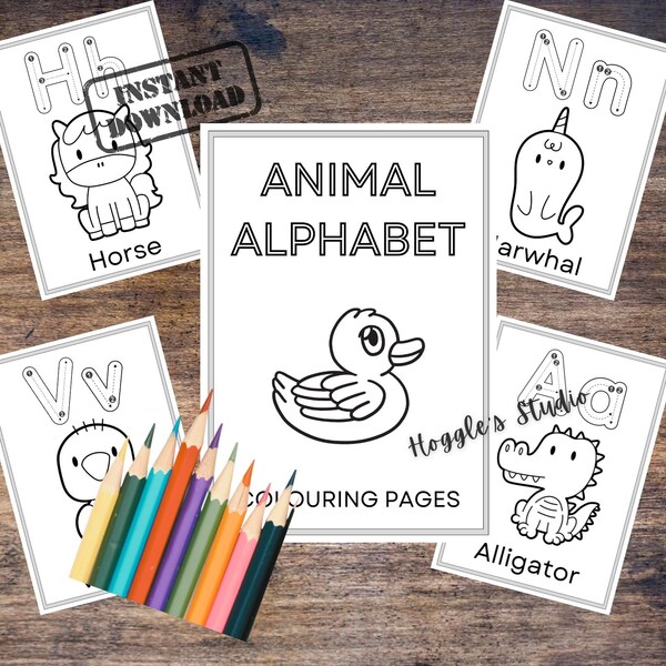 Alphabet Printable Colouring Pages, Preschool Coloring Pages, Preschool Activity, Preschool Letters, A-Z Art Designs, Kids Craft