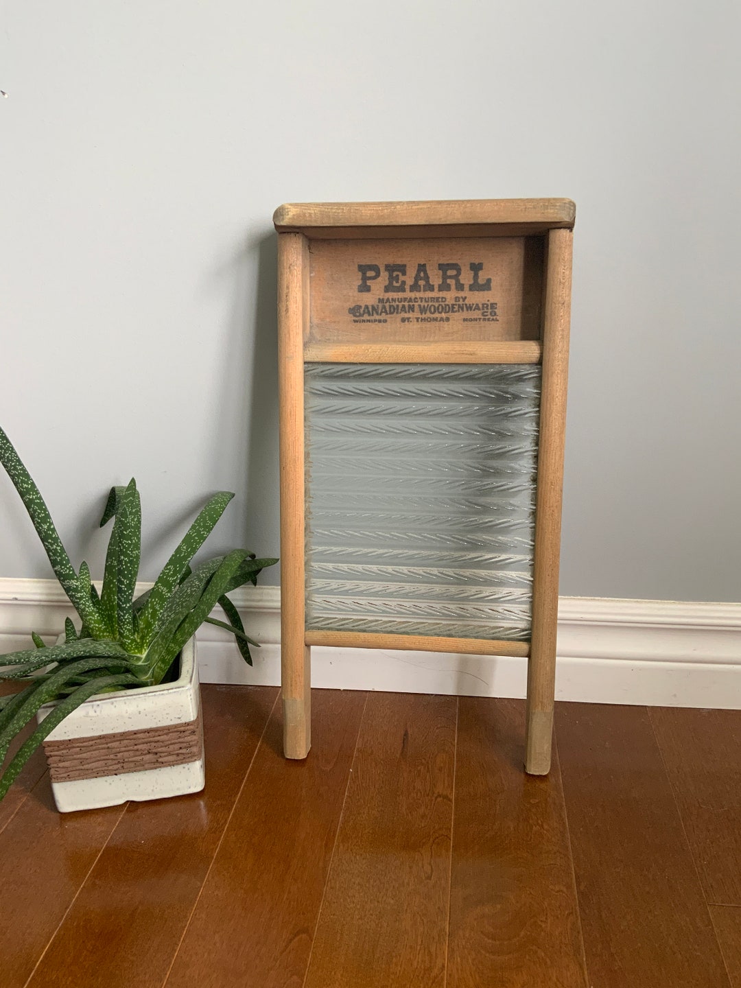 Antique Washboard Made in Canada Vintage Laundry Decor Etsy