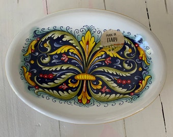 Nova Deruta Italy plate, 9.5 inch,kitchen,Italian design, small serving dish, gallery wall plate