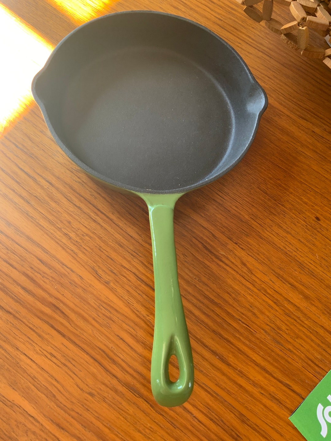 Paderno Cast Iron Pan Skillet Green Hanging Etsy