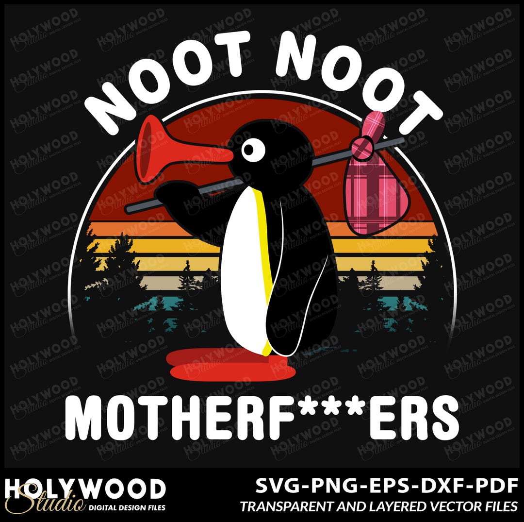 Noot Noot Noot Motherfuckers divertente t-shirt nera pinguino retrò tee girocollo manica corta top Noot Noot Noot Motherfuckers divertente t-shirt nera pinguino retrò tee girocollo manica corta top