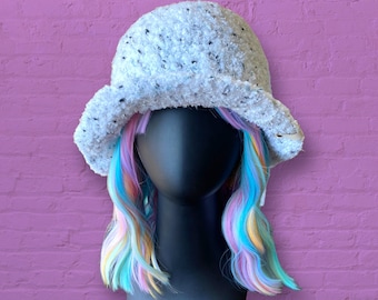 Soft/Fuzzy Crochet Bucket Hat