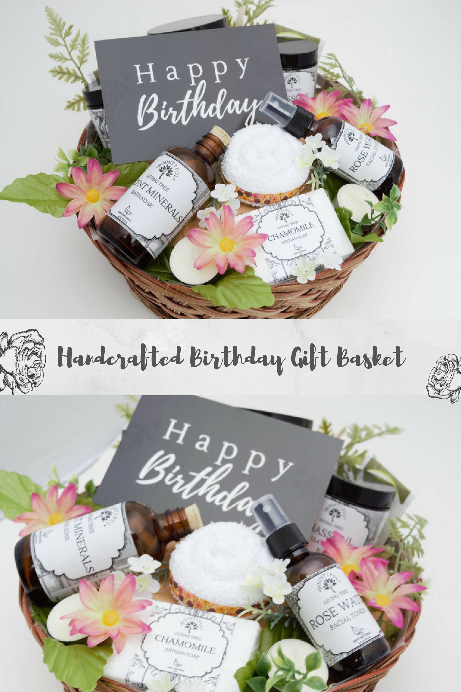 Birthday gift basket Care Package Self Care Homemade Soap Etsy