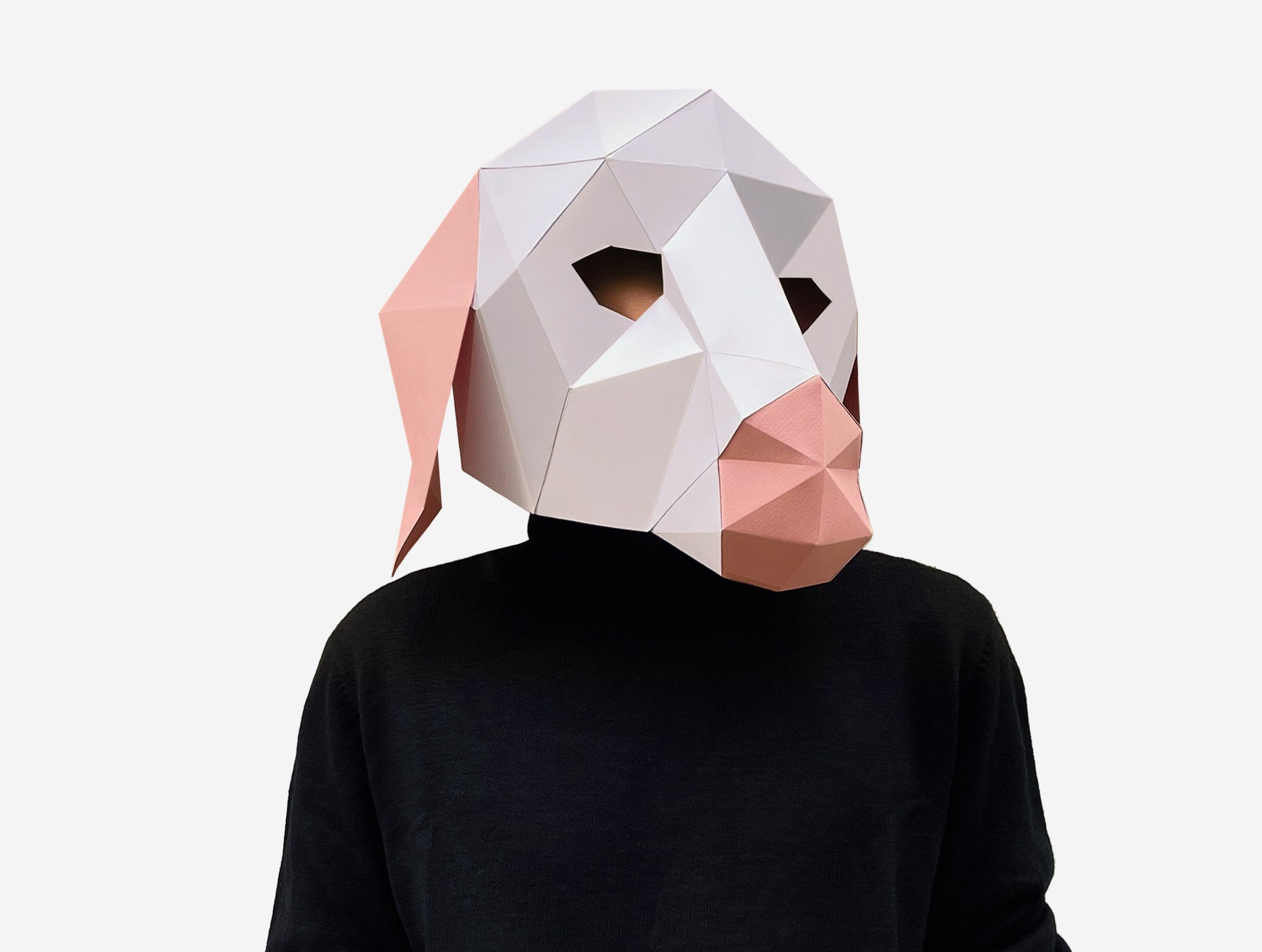 DIY Paper Sheep Mask, Low Poly Lamb Costume (PDF Pattern) - Etsy UK