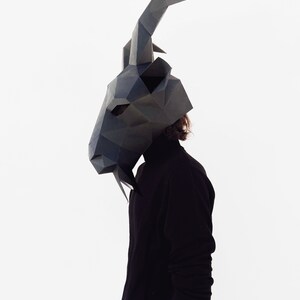 Black Phillip Goat Mask, DIY Low Poly Demon Mask (PDF Download) - Etsy