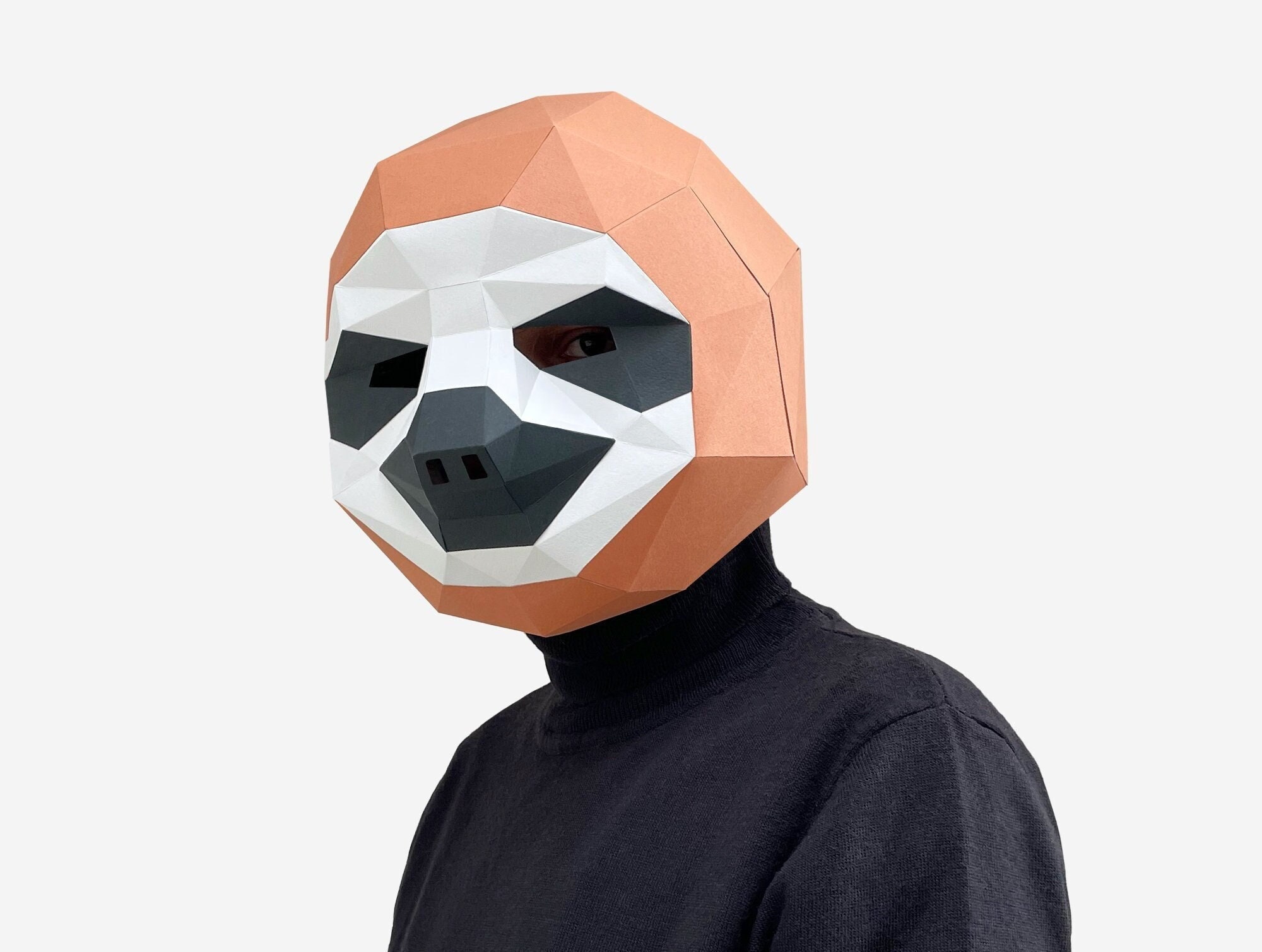 Kids sloth mask - Etsy México, image size:2000x1509