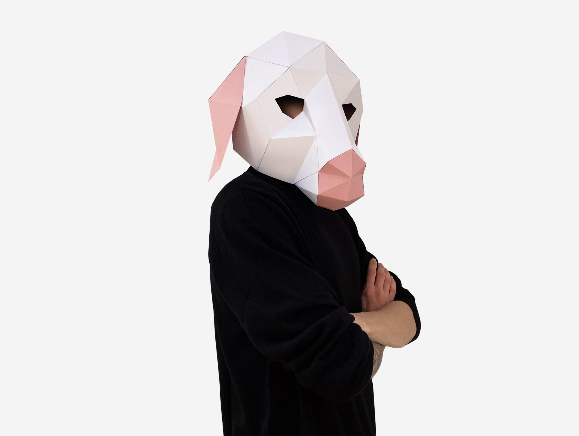 DIY Paper Sheep Mask, Low Poly Lamb Costume (PDF Pattern) - Etsy UK