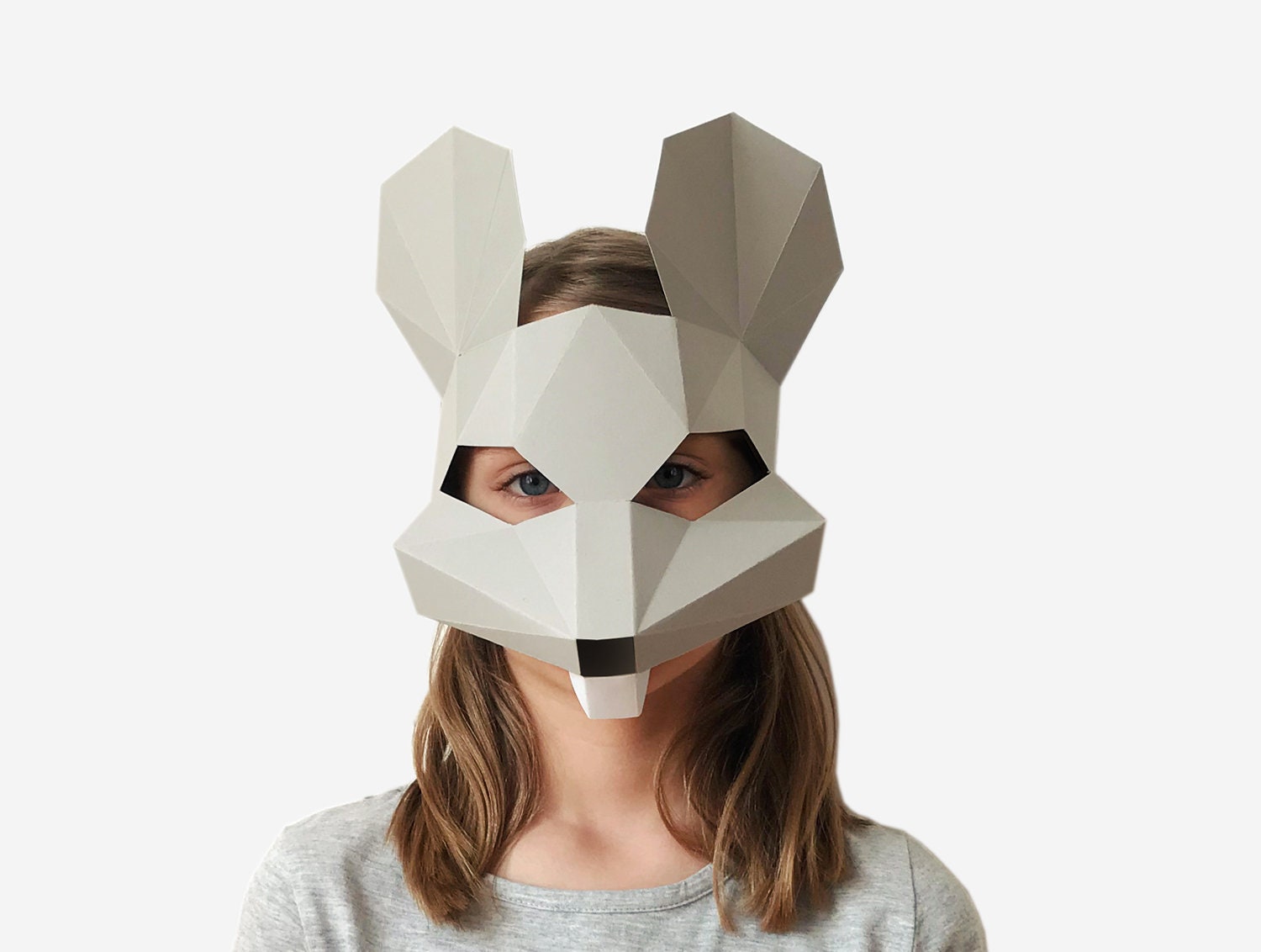 3д маска из бумаги. Маска крысы паперкрафт. Объемная маска. Полигональные маски. Объемная маска из бумаги.