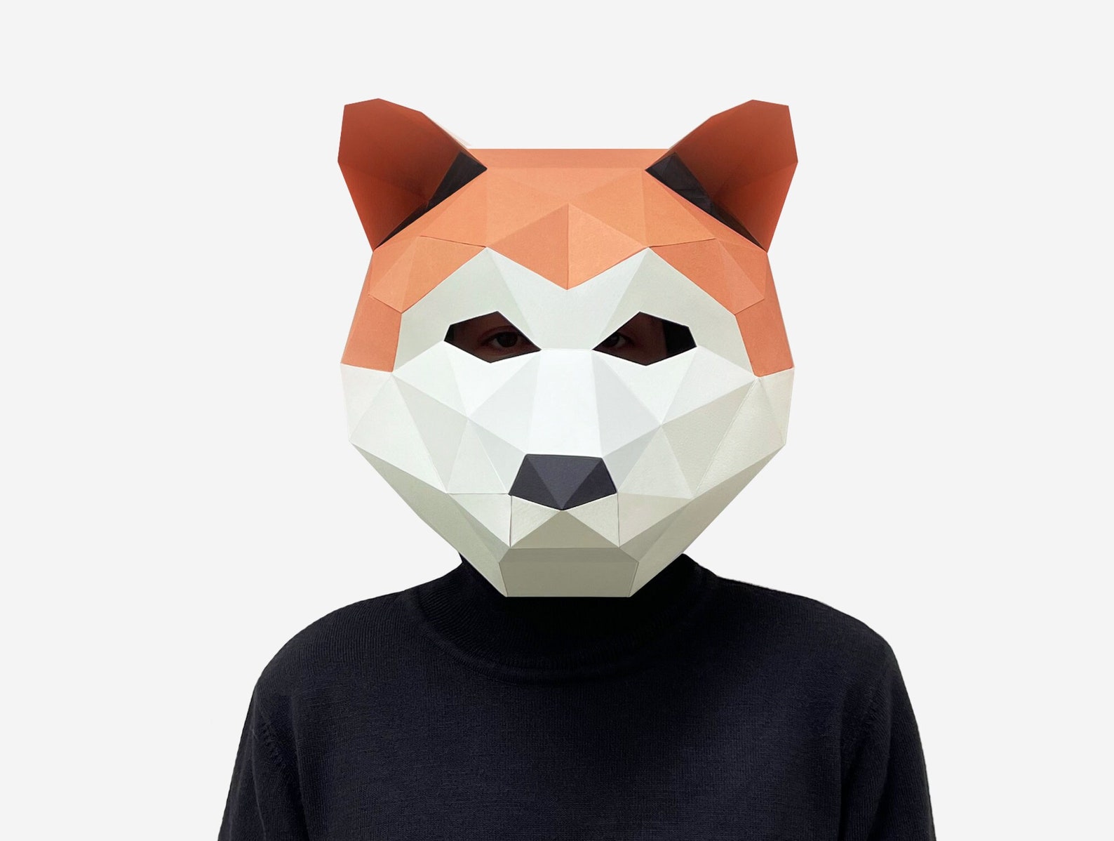 DIY Low Poly Shiba Inu Mask, 3D Paper Craft (PDF Download) - Etsy