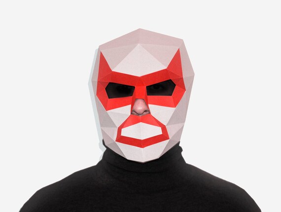 luchador mask diy printable lucha libre wrestling mask etsy