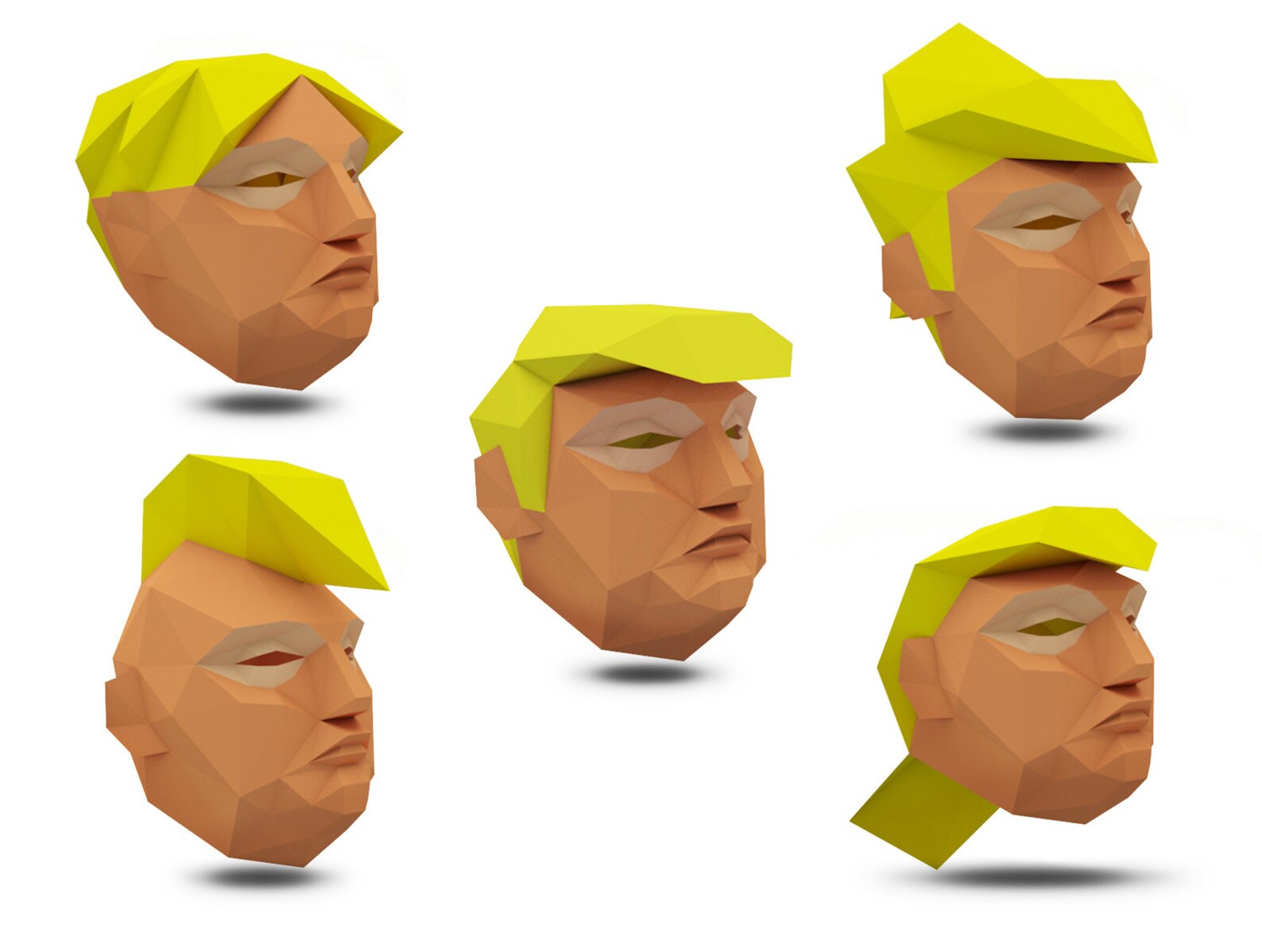 Donald Trump Mask Politician Mask DIY Donald Trump Paper - Etsy UK
