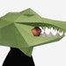 DIY Alligator Mask, Crocodile Mask Template, Paper Craft, Printable ...