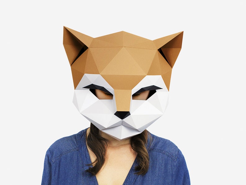 DIY Cat Mask Template Paper Craft Kitten Mask DIY Printable Etsy Diy cat mask template paper craft kitten mask diy printable etsy