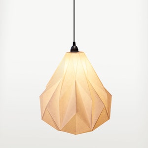 Origami Lamp Shade,  DIY Paper Lampshade, Home Decor, DIY Gift Idea, Printable Pdf, Geometric Pendant Lighting, Boho Decor
