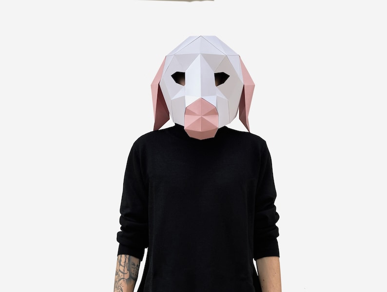 Cute Paper Sheep Mask Template, DIY Printable Lamb Mask, Instant Pdf ...