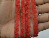 Red Decorative Ribbon 1 cm Indian Laces Trims by 9 Yard Gimp Cord Lace Braided Curtains Crafting Sewing Upholstery Embellishments