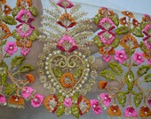 Embroidery Indian Laces Sari Border Trim By The Yard Embroidered Ribbon Silk Decorative Sewing Fabric Trims Craft Ribbon Saree Trimmings