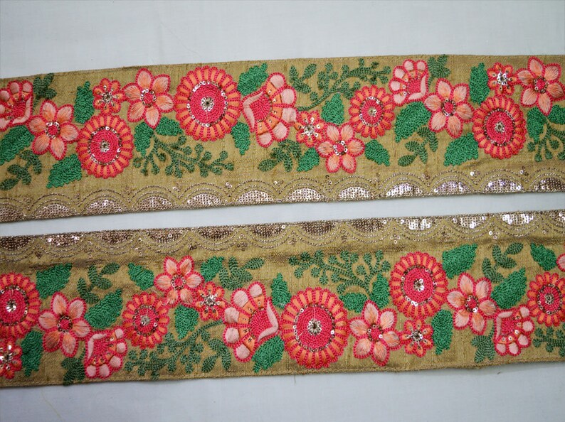 3 Wholesale Embroidery Saree Trim and Laces Designer Etsy