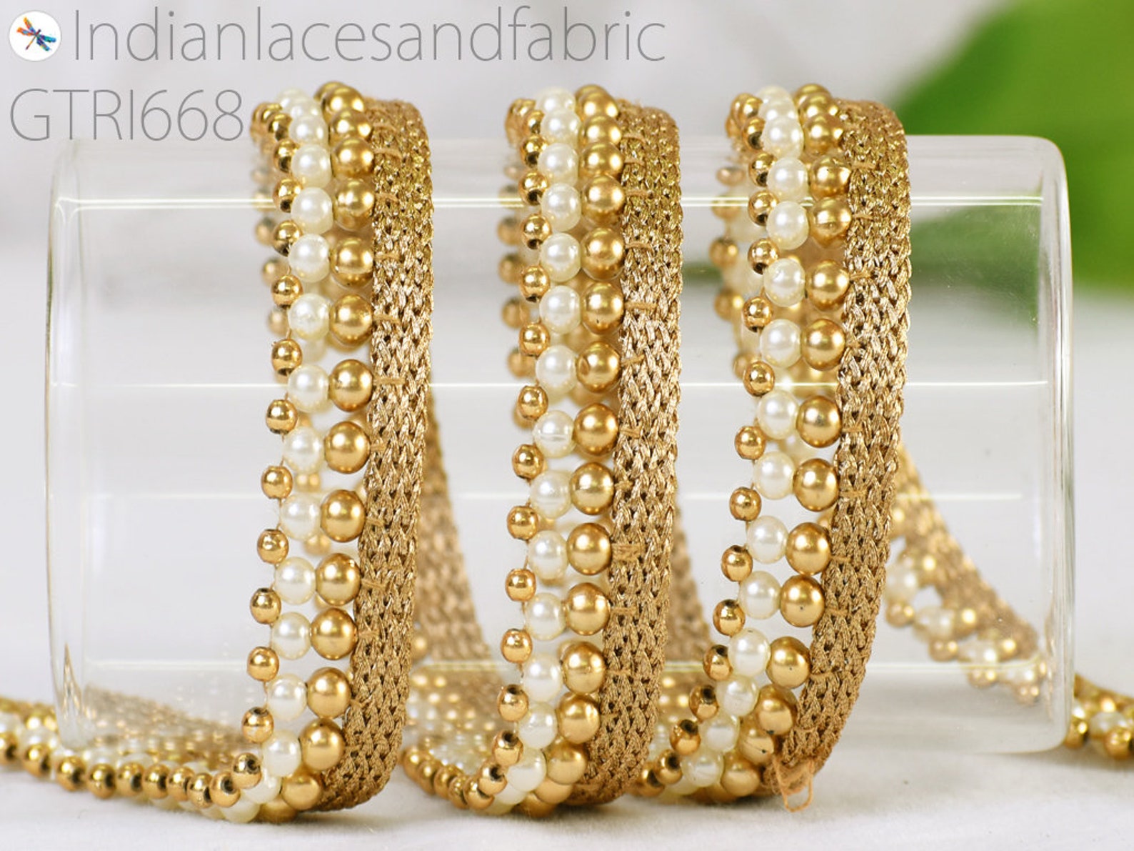 9 Yard Indian Beaded Piping Cording Tape Decorative Trims Etsy